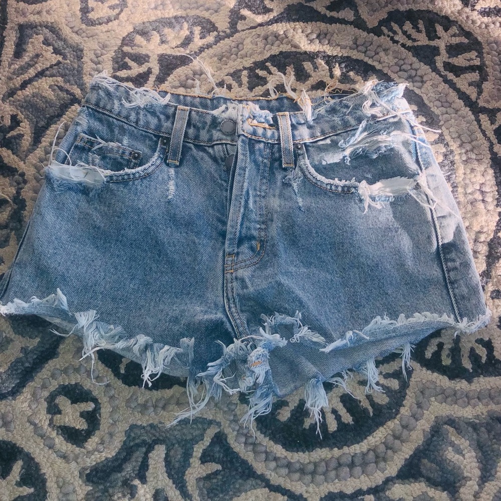 CARMAR distress denim shorts